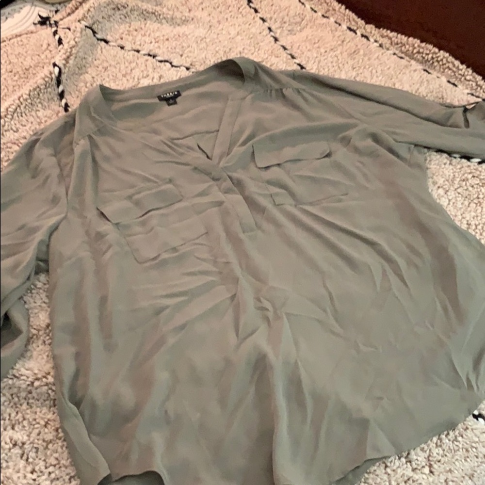 Torrid olive work shirt